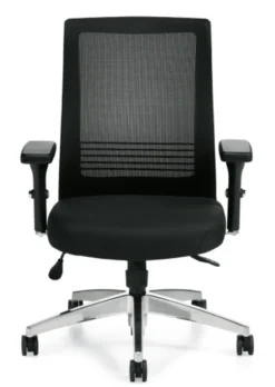 Mesh Back Executive With Patterned Fabric Seat