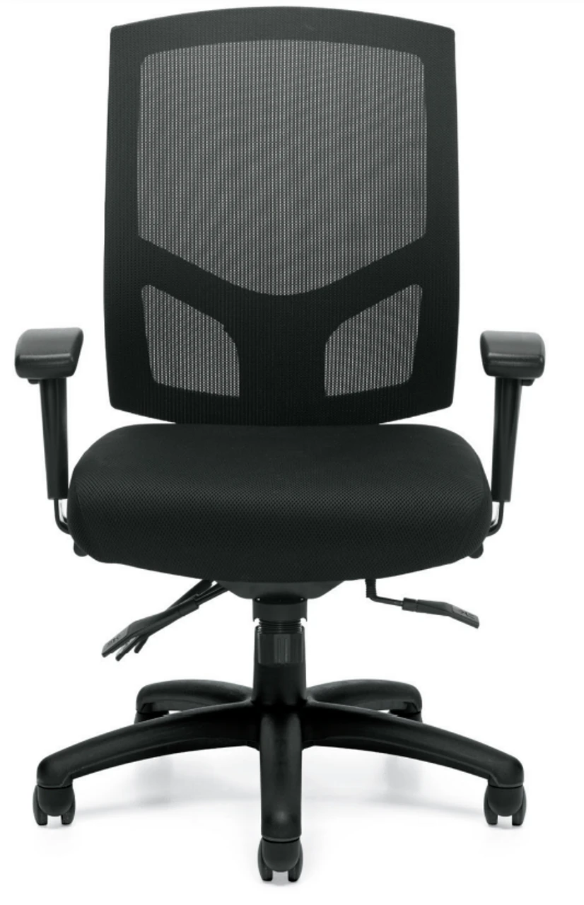 Mesh Back Multi-Function Chair W/ Height And Width Adjustable Arms 3 Mesh Back Multi-Function Chair W/ Height And Width Adjustable Arms