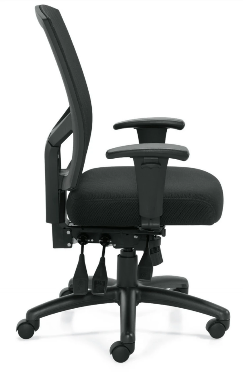 Mesh Back Multi-Function Chair W/ Height And Width Adjustable Arms 4 Mesh Back Multi-Function Chair W/ Height And Width Adjustable Arms - Image 2