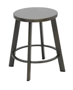Metro Metal Stool With Wood Or Steel Seat 18"