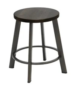 Metro Metal Stool With Wood Or Steel Seat 18" -Office Chair Shop 1320 metro 19 espresso 43616.1526502392