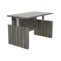 Aberdeen® 72" Height-Adjustable Conference Front Desk With Base -Office Chair Shop 24187 ARDH7236LGS FrontAngle 47174.1635968829