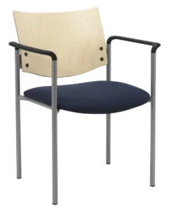 Evolve Upholstered Guest Stacker W/ Wood Back -Office Chair Shop 390 1311SL SP22 2310 24401.1511187873