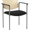 Evolve Upholstered Guest Stacker W/ Wood Back -Office Chair Shop 390 1311SL SP22 2902 34764.1513287200