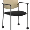 Evolve Upholstered Mobile Guest With Wood Back -Office Chair Shop 394 CS1311SL SP22 2902 73953.1511197826