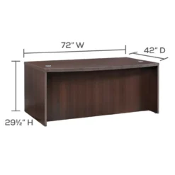 Aberdeen® Series 72” Bow Front Desk -Office Chair Shop 55289 ABD7242LDC ImageDimensions 13931.1635876536