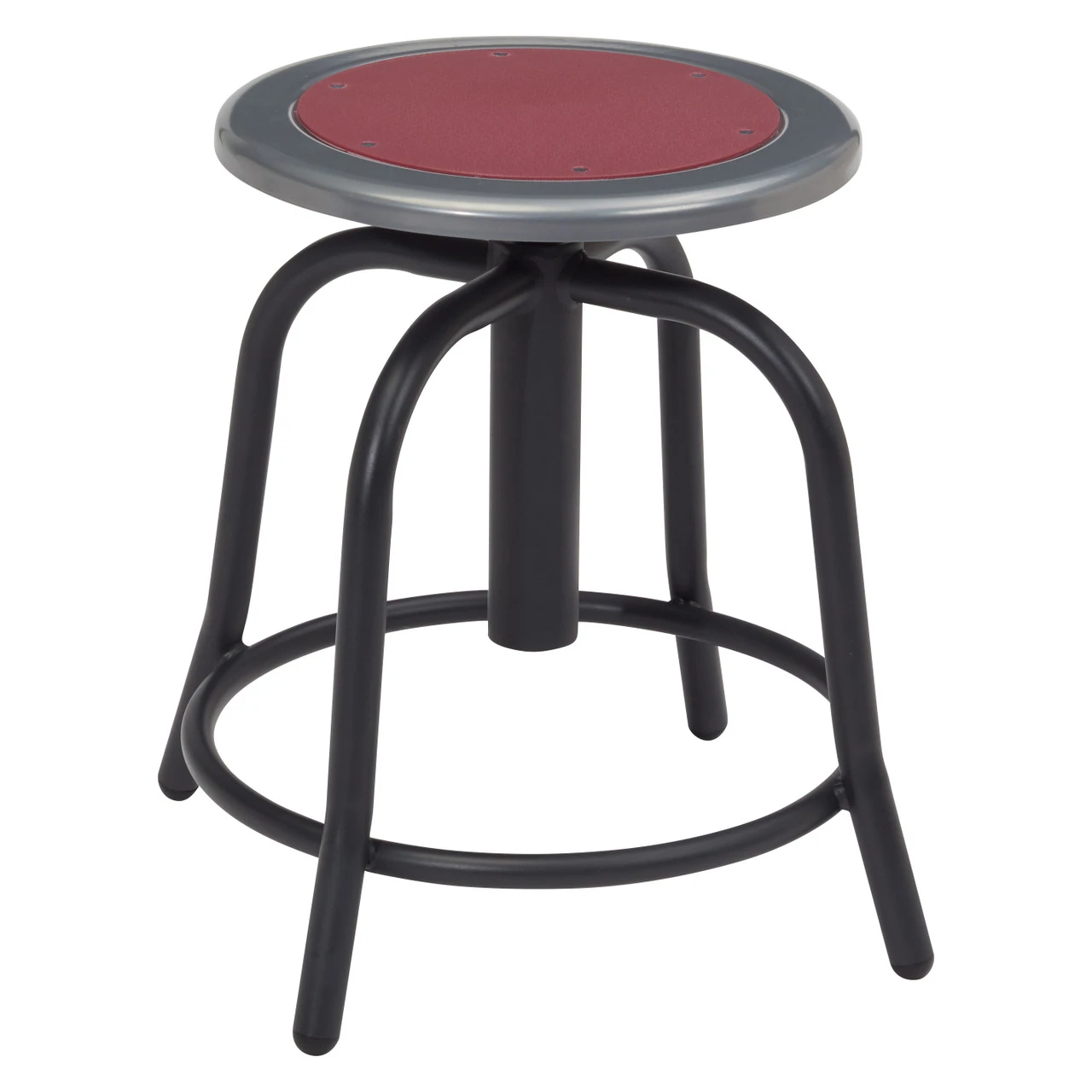 6800 Series 18-24" Height Adjustable Swivel Stool With Steel Seat 7 6800 Series 18-24" Height Adjustable Swivel Stool With Steel Seat - Image 5