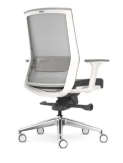 Zilo Grey Mesh White Frame Ergonomic Task Chair -Office Chair Shop AMQ ZILO Z 001 CC.5S25 6R 52220.1645540648