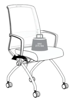 Tizu Training & Nesting Chair -Office Chair Shop AMQtizurecline 32687.1688760736