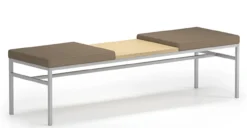 Avon 2 Seat Upholstered Bench With Center Table