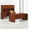 Arrowood Laminate Double 3/4 Pedestal Desk With Optional Credenza And Organizer