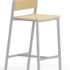 Avon Cafe Stool / Laminate Back And Seat 1 Avon Cafe Stool / Laminate Back And Seat -Office Chair Shop Avon AV1931S6 v1 NATMPL SLV CafeStool HI 52191.1631738397