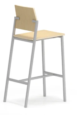 Avon Cafe Stool / Laminate Back And Seat -Office Chair Shop Avon AV1931S6 v5 NATMPL SLV CafeStool HI 03123.1631738404
