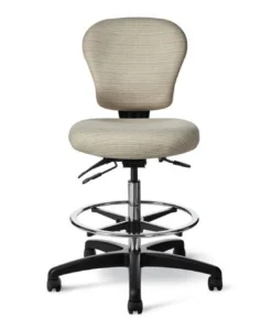 Classic Vinyl Healthcare Stool With Seat Slider