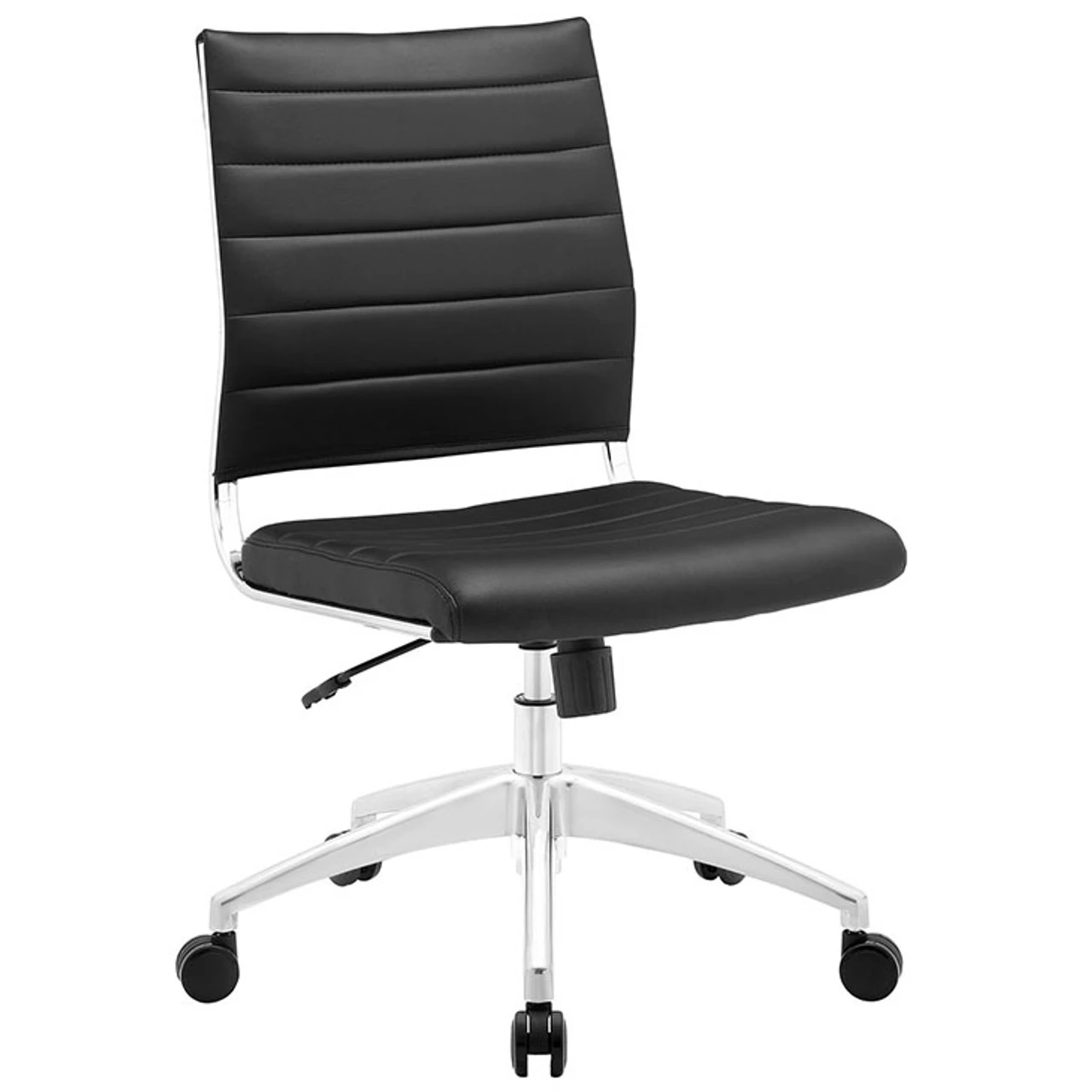 Hally Faux Leather Armless Task Chair 5 Hally Faux Leather Armless Task Chair - Image 3