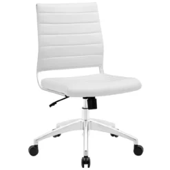 Hally Faux Leather Armless Task Chair 12 Hally Faux Leather Armless Task Chair -Office Chair Shop EEI 1525 WHI 1 45162.1532101225