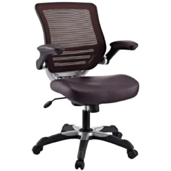 Hunter Mesh Back Leatherette Seat Task Chair -Office Chair Shop EEI 595 BRN 1 97216.1667596449