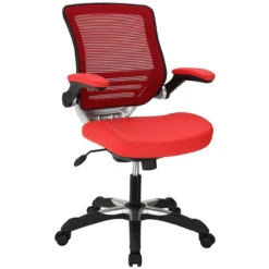 Hunter Mesh Back Leatherette Seat Task Chair -Office Chair Shop EEI 595 RED 1 34807.1517343652