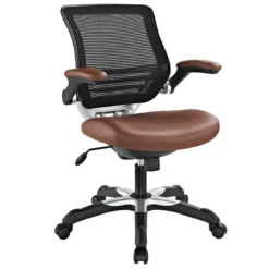 Hunter Mesh Back Leatherette Seat Task Chair -Office Chair Shop EEI 595 TAN 1 64227.1517343652