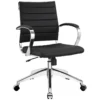 Hally Faux Leather Medium Back Task -Office Chair Shop EEI 273 BLK 1 38326.1447349212