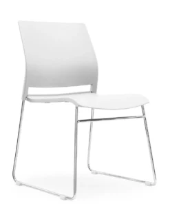 Prep Stacker, Carton Of 2 -Office Chair Shop Friant Prep White Front Right 38390.1687383229