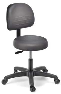 Cramer Fusion Round Med Tech Lab Stool W/ Back