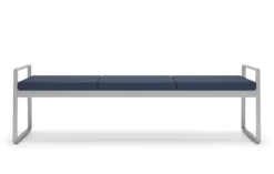 Gansett 3 Seat Bench -Office Chair Shop Gansett GN1016B5 v2 COEV SLV Bench3Seater HI 32390.1527685369