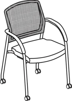 Lota Mesh Back Multi-Purpose Stacking Chair -Office Chair Shop H2285 Casters 9 14 60322.1578415923