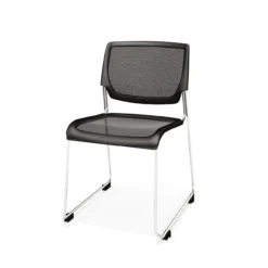 Kimball Poly Stackable Mesh Side Chair, Carton Of 4 -Office Chair Shop HD Stacker Black 47551.1512572667