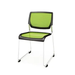 Kimball Poly Stackable Mesh Side Chair, Carton Of 4 -Office Chair Shop HD Stacker Green 50143.1512572649