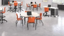 SmartLink® Height Adjustable Triangle Desk, Carton Of 2 -Office Chair Shop HON Smartlink 500 037 73832.1662585742