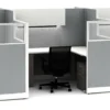 Accelerate Height Adjustable L- Stations W/ Laminate Storage 6 Pack -Office Chair Shop HONNOW Typ11 49244.1670510280