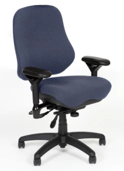 High Back Tasker With Minimally Curved Seat By BodyBilt ™