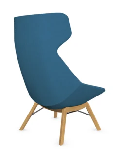 Jax High Back Lounge Chair With Wood Legs -Office Chair Shop Jax 9226 Maple 135 degrees Media Gallery 600x1024 69439.1665078092