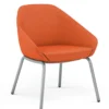 Jax 4 Legged Side Chair -Office Chair Shop Jax Side 9204 GT Orange Media Front Angle 19547.1665068110