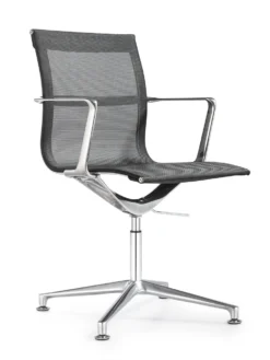Joan Mesh Mid Back Side 12 Joan Mesh Mid Back Side -Office Chair Shop Joan Side Chair Mid Arms 45 degree Black 20409.1542746319