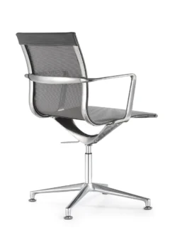 Joan Mesh Mid Back Side 10 Joan Mesh Mid Back Side -Office Chair Shop Joan Side Chair Mid Arms 45 degree back Gray 44945.1542746319