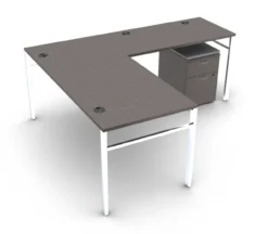 Mod Laminate L-Station Work Table