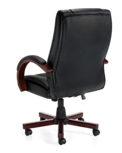 Luxhide Wood Trim Executive Chair -Office Chair Shop OTG11300B RegBack 1 80991.1435179060