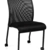Armless Mesh Back Guest Chair With Casters -Office Chair Shop OTG11761B Reg 38320.1435249101