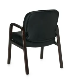 Luxhide Guest Chair With Wood Accents 11 Luxhide Guest Chair With Wood Accents -Office Chair Shop OTG11770B BL20 Espresso RegBack 52765.1515180911