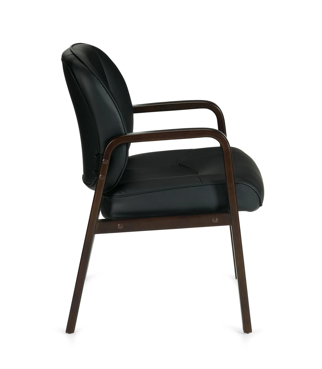 Luxhide Guest Chair With Wood Accents 5 Luxhide Guest Chair With Wood Accents - Image 3