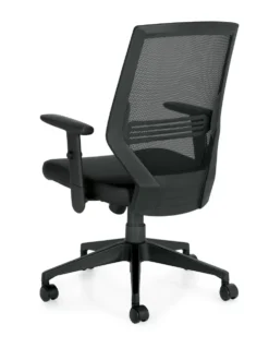 High Back Mesh Task Patterned Black Luxhide Seat -Office Chair Shop OTG12112B BL20 RegBack 43048.1504811263