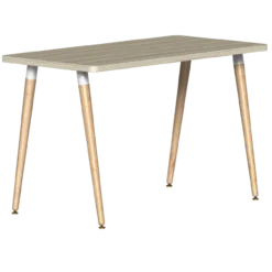 Reya Laminate Desk W/ Bamboo Legs