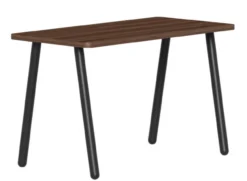 Reya Desk With Metal Legs -Office Chair Shop SOIreyaWalnutblk 90348.1605120742