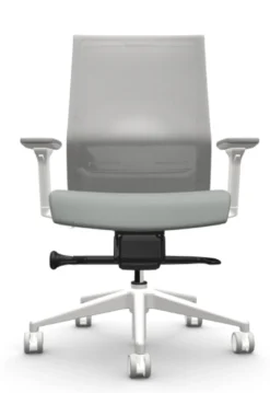 Zilo Grey Mesh White Frame Ergonomic Task Chair -Office Chair Shop ZiloWHTBuzzAlpine2 08994.1645540373