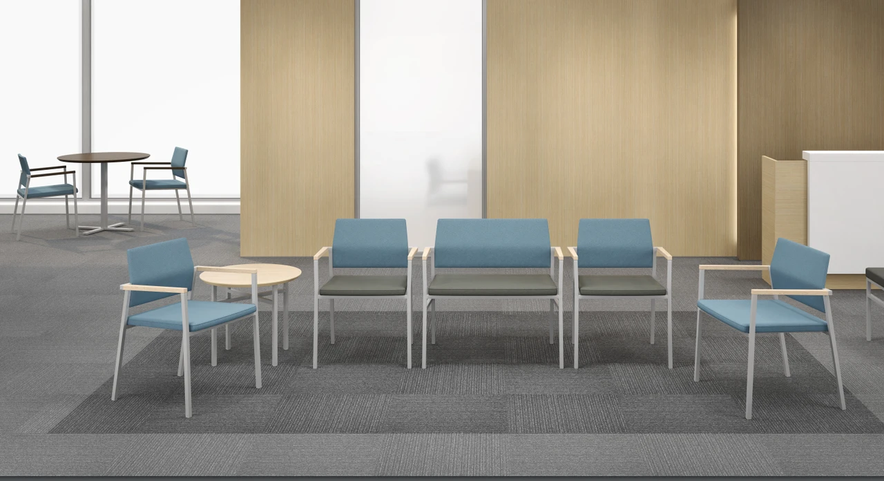 Avon Fully Upholstered Guest/Reception Stool 5 Avon Fully Upholstered Guest/Reception Stool - Image 3