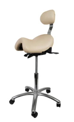 Bambach Classic Ergonomic Saddle Stool With Backrest -Office Chair Shop bambackFAWNwergo 63735.1684938212