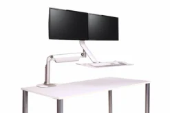 QuickStand Lite Sit Stand Desktop -Office Chair Shop crossbar white 83212.1452619590