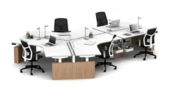 Chelsea Task Chair -Office Chair Shop encounter powerbench with laminate base 120 dogbone application shown with chelsea md 44862.1690321416